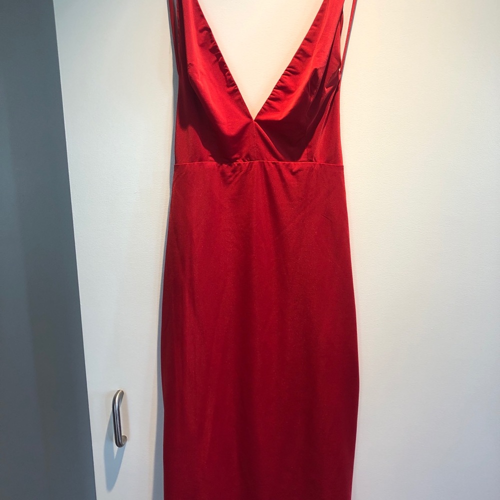 Abyss by Abby Red Backless Party Dress